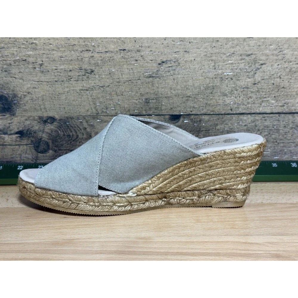 🔥NEW - Eric Michael Espadrille Wedge Heel Sandal EU 42 Spain Made (US 11-11.5)